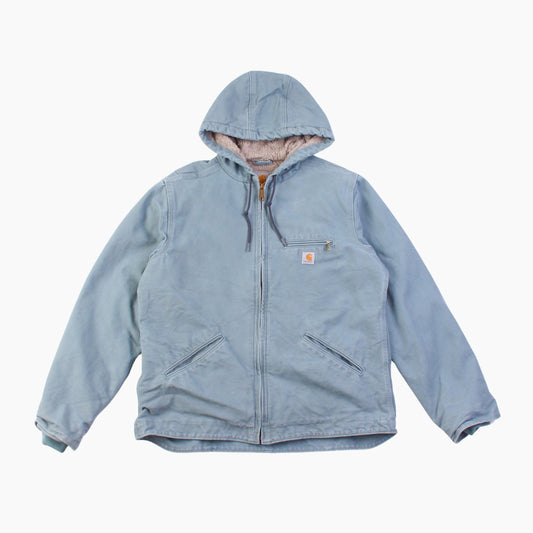 Active Hooded Jacket - Washed Blue