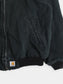 Hooded Santa Fe Bomber Jacket - Black