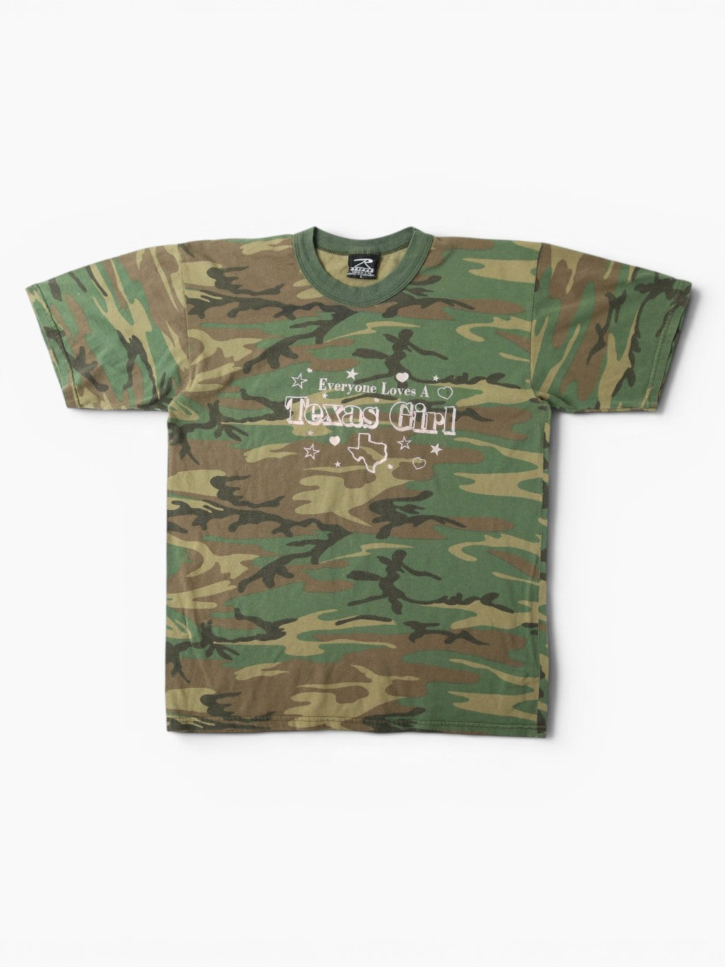 'Texas Girl' Woodland Camouflage T-Shirt