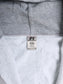 Vintage Zip Up Hooded Sweatshirt - Grey
