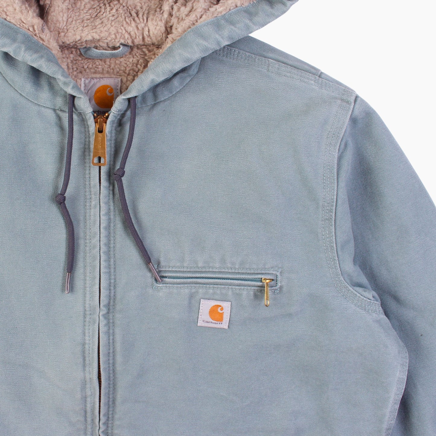 Active Hooded Jacket - Washed Blue