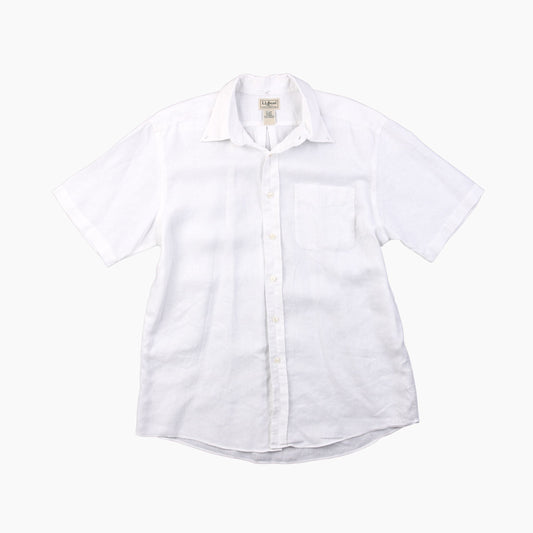 Vintage Shirt - White Linen - American Madness