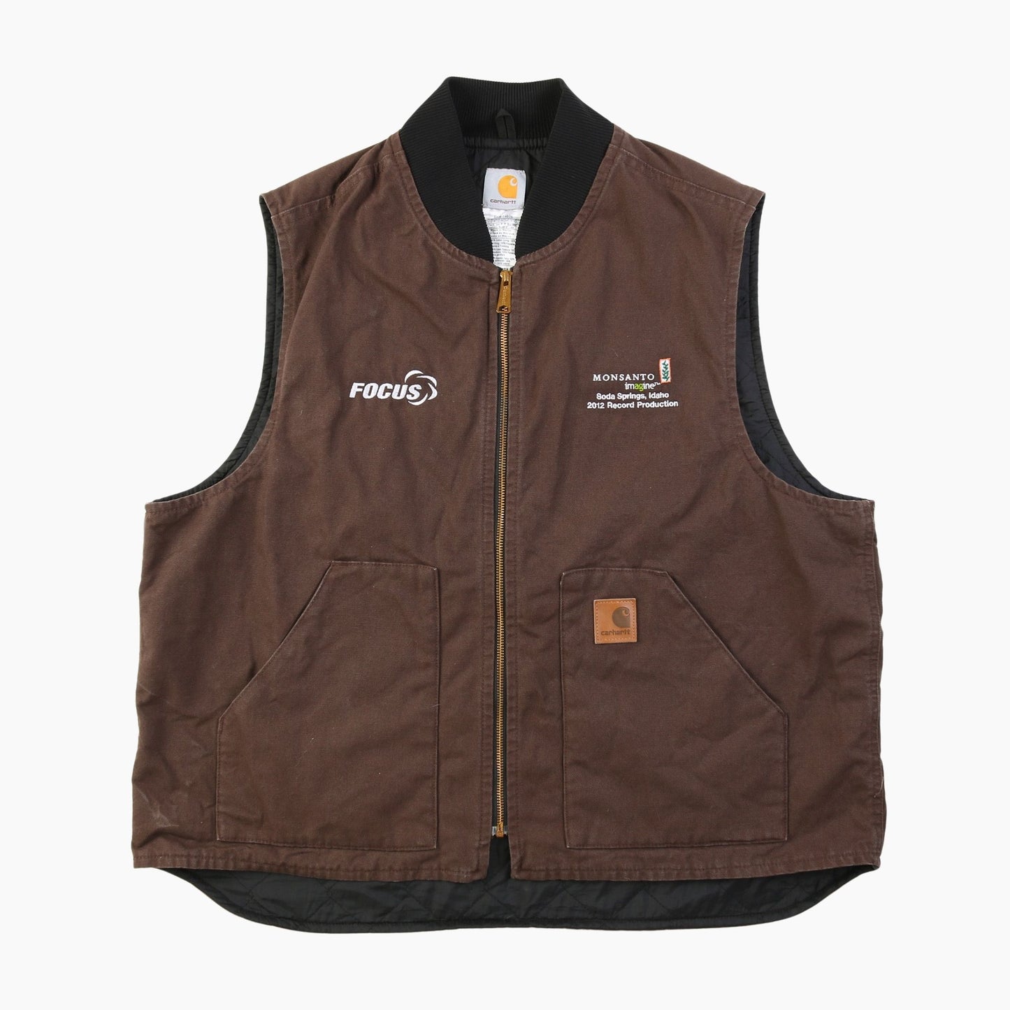 Lined Vest - Washed Brown