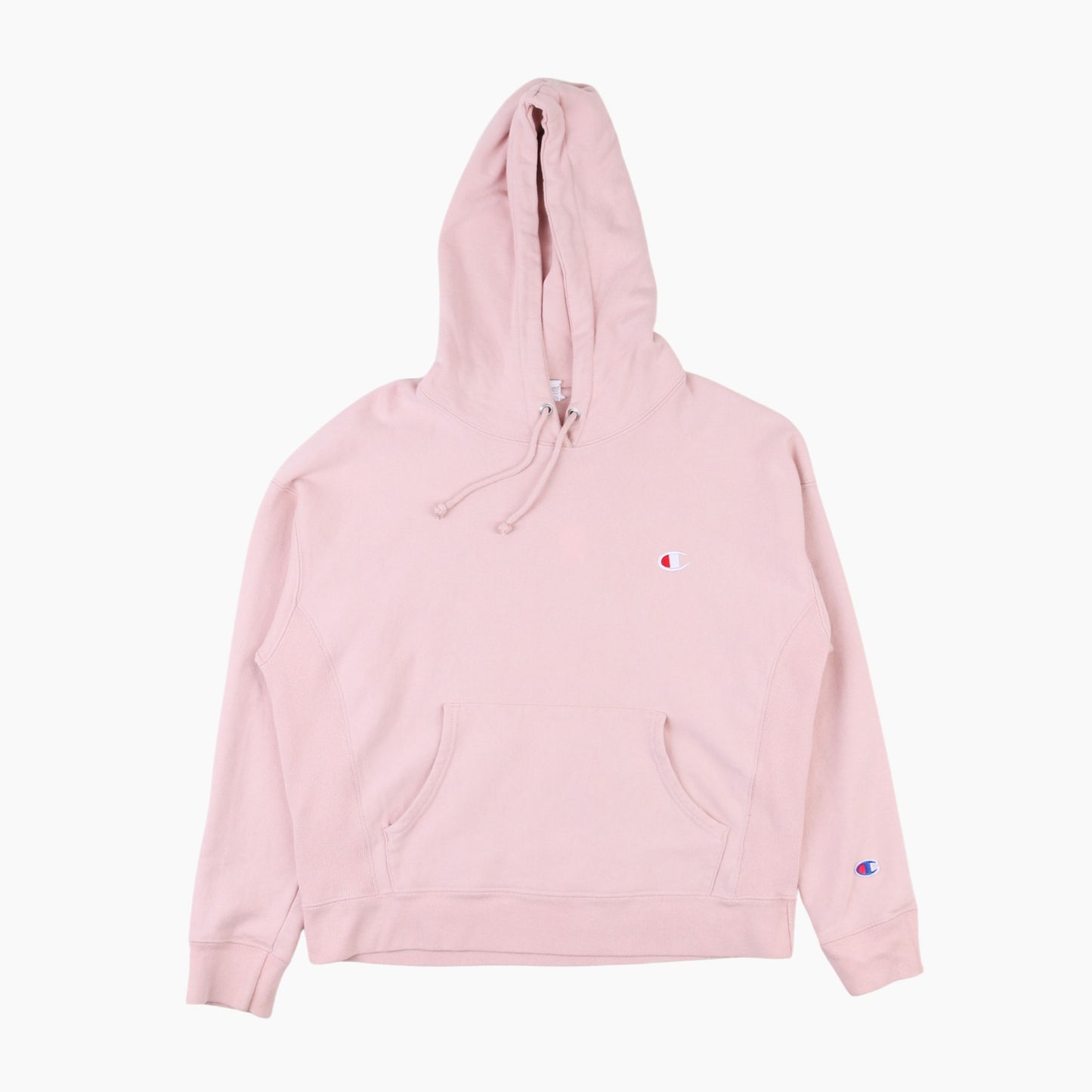 Embroidered Hooded Sweatshirt - Pink