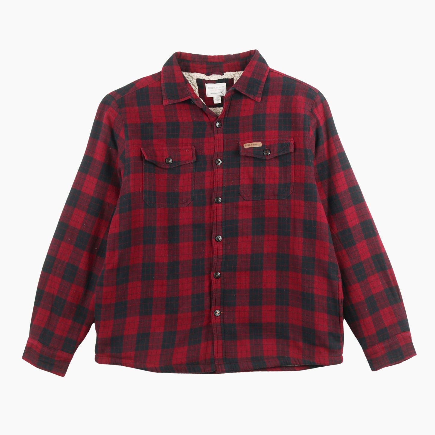 Vintage Flannel Overshirt - Red Check