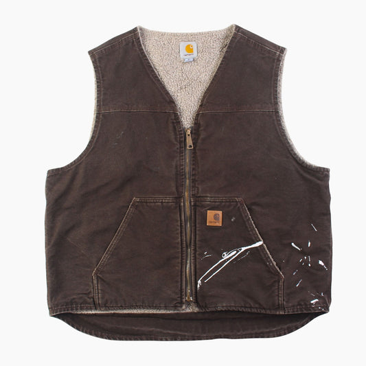 Lined Vest - Brown