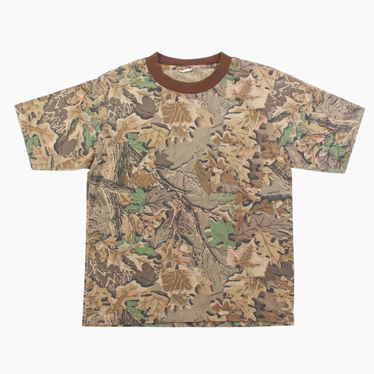 Vintage-T-Shirt mit durchgehendem „Real Tree Camo“-Print