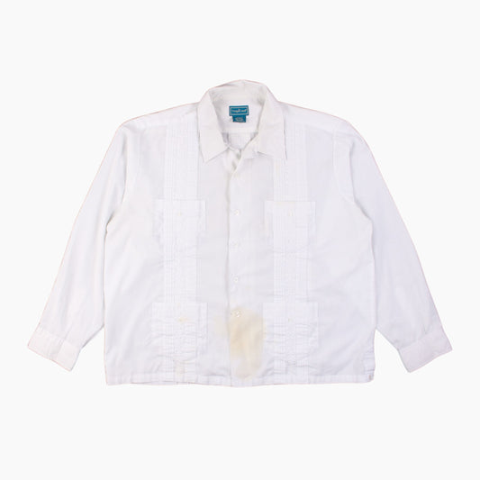 Vintage Cuban Guayabera Shirt - American Madness