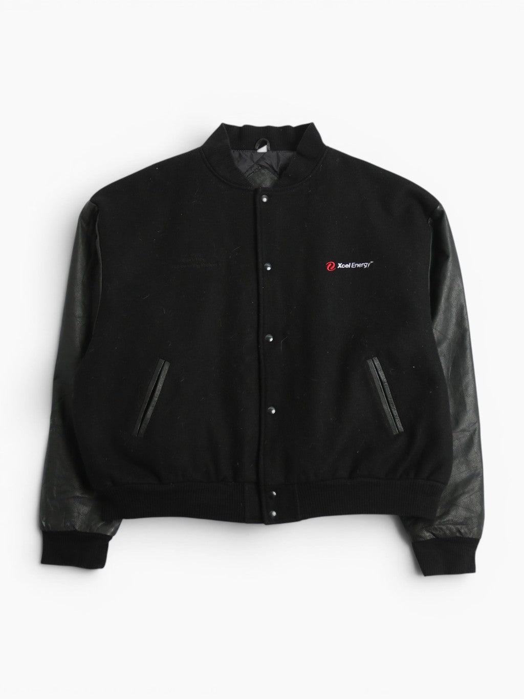 Vintage Varsity 'Xcel Energy' Bomber Jacket