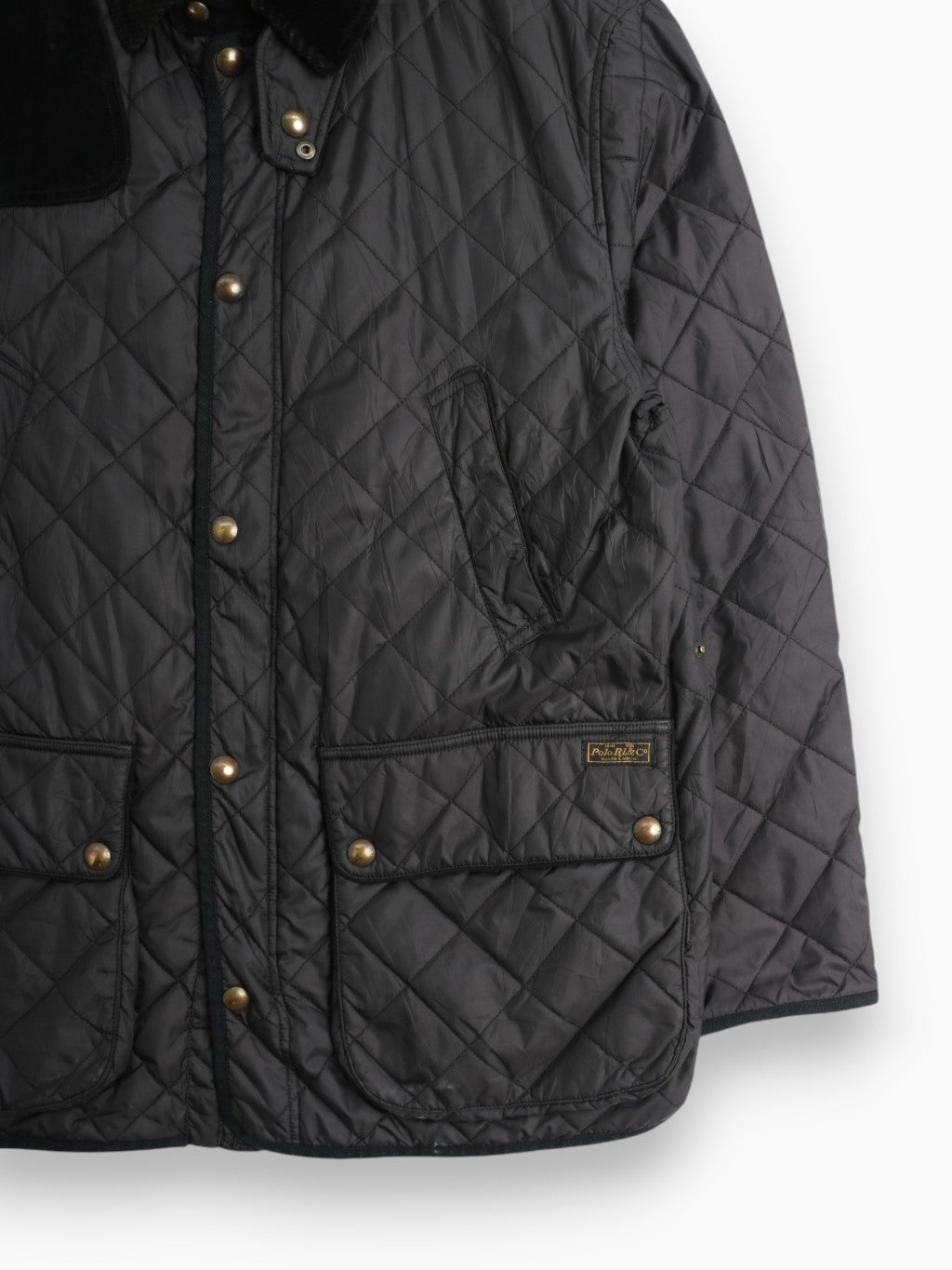 Vintage Quilted Hunting Jacket - Black