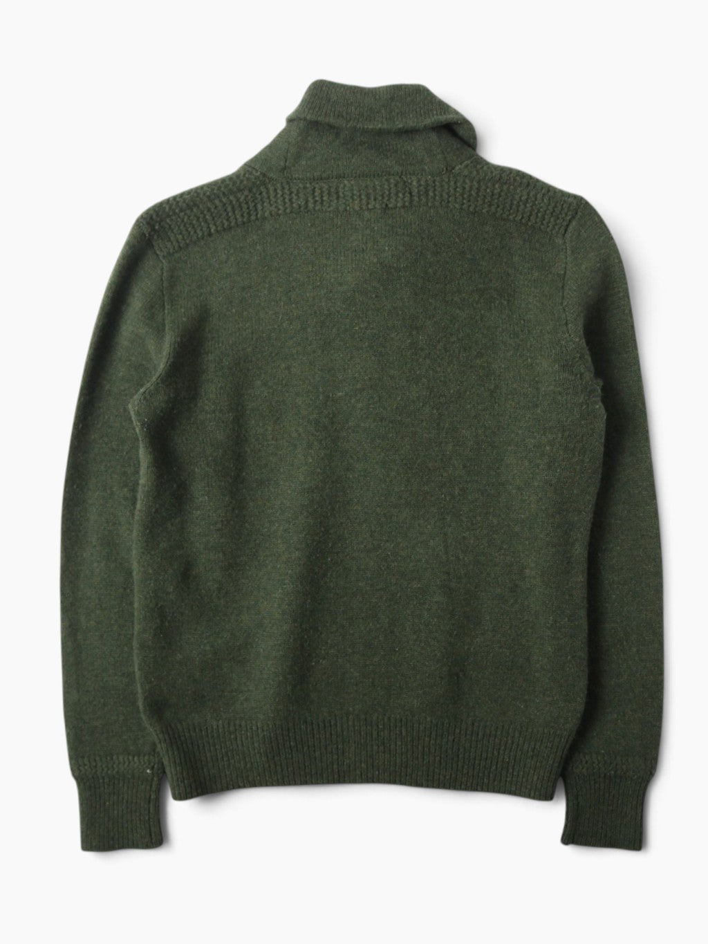 Lambs Wool Shawl Neck Knit