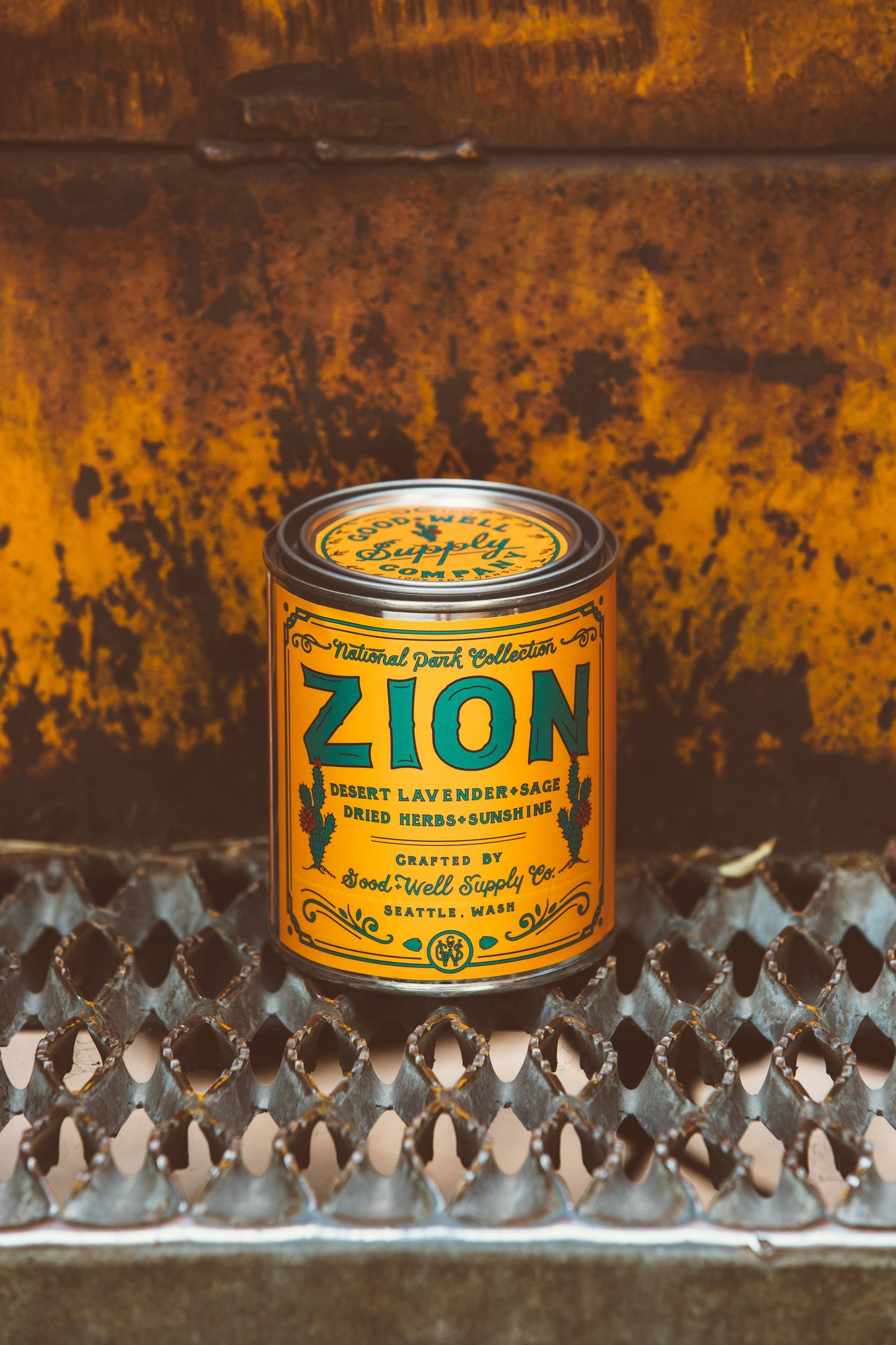 Zion National Park Candle: 1/2 Pint - American Madness