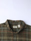 Vintage Flannel Shirt - Green Check