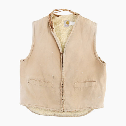 Lined Vest - Beige