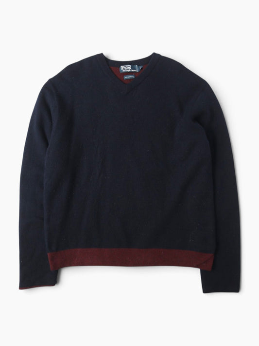 Lambs Wool Knit V-Neck