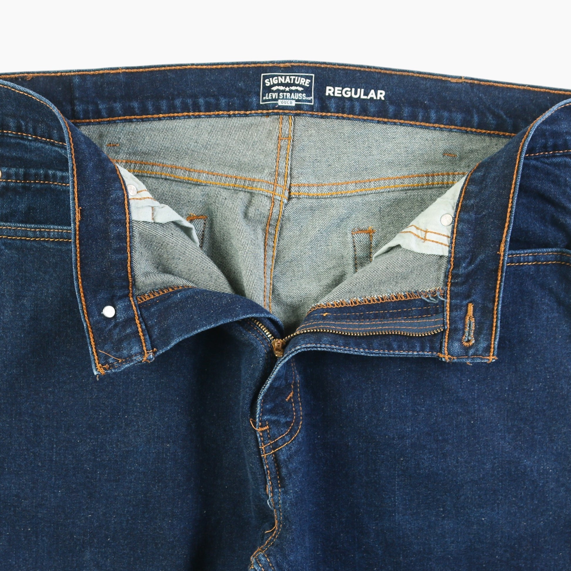 Vintage Signature Gold Regular Jeans - Denim 38/30