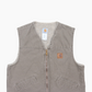 Lined Vest - Stone