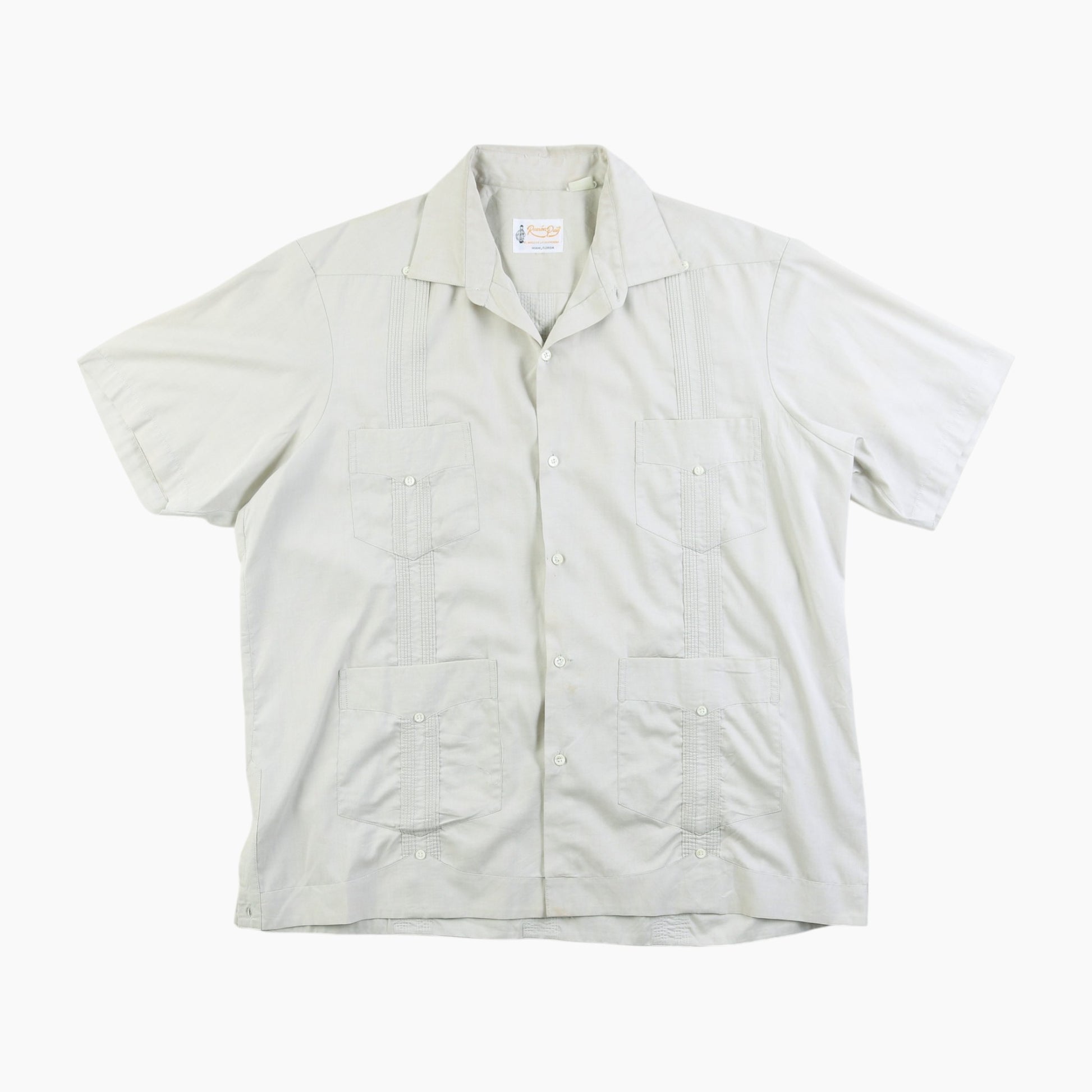 Vintage Cuban Guayabera Shirt