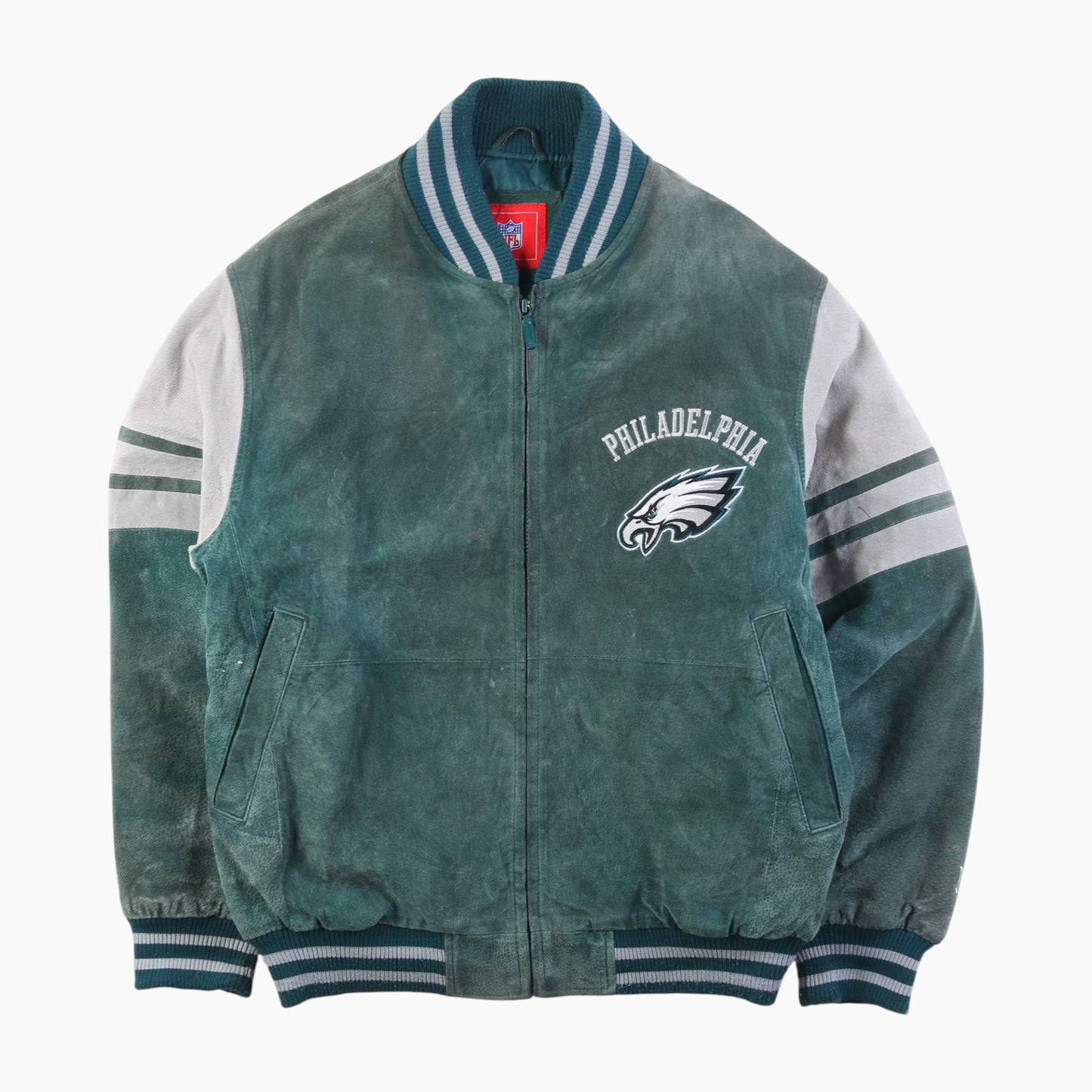 Philadelphia Eagles Suede Varsity Jacket