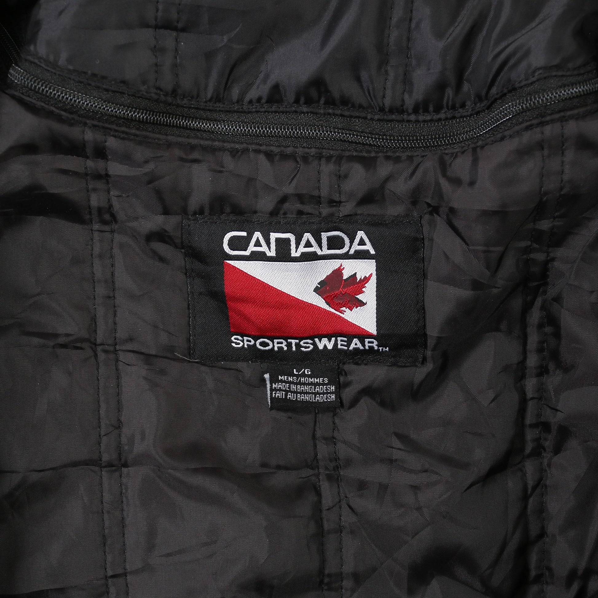 Vintage Varsity 'FCL' Bomber Jacket - Black