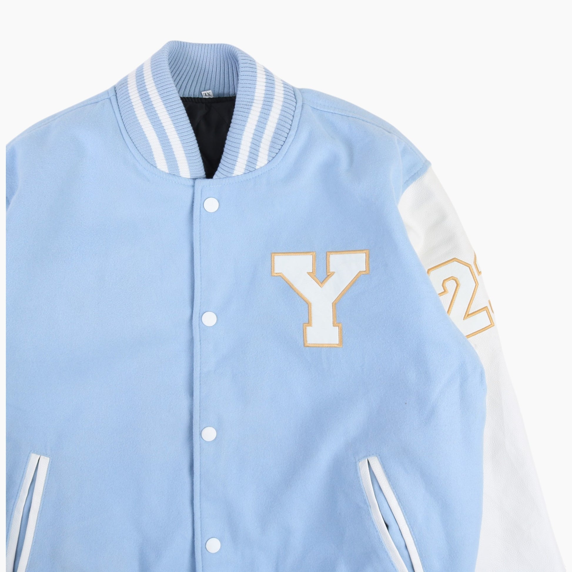 Vintage Varsity 'Y' Bomber Jacket - Blue
