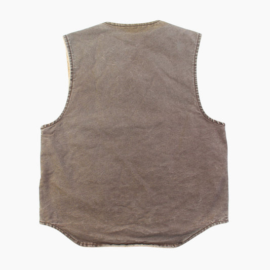 Lined Vest - Washed Brown