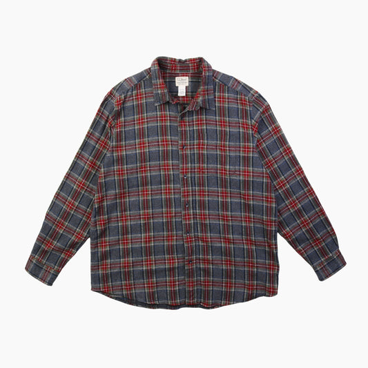 Vintage Shirt - Red And Grey Check - American Madness