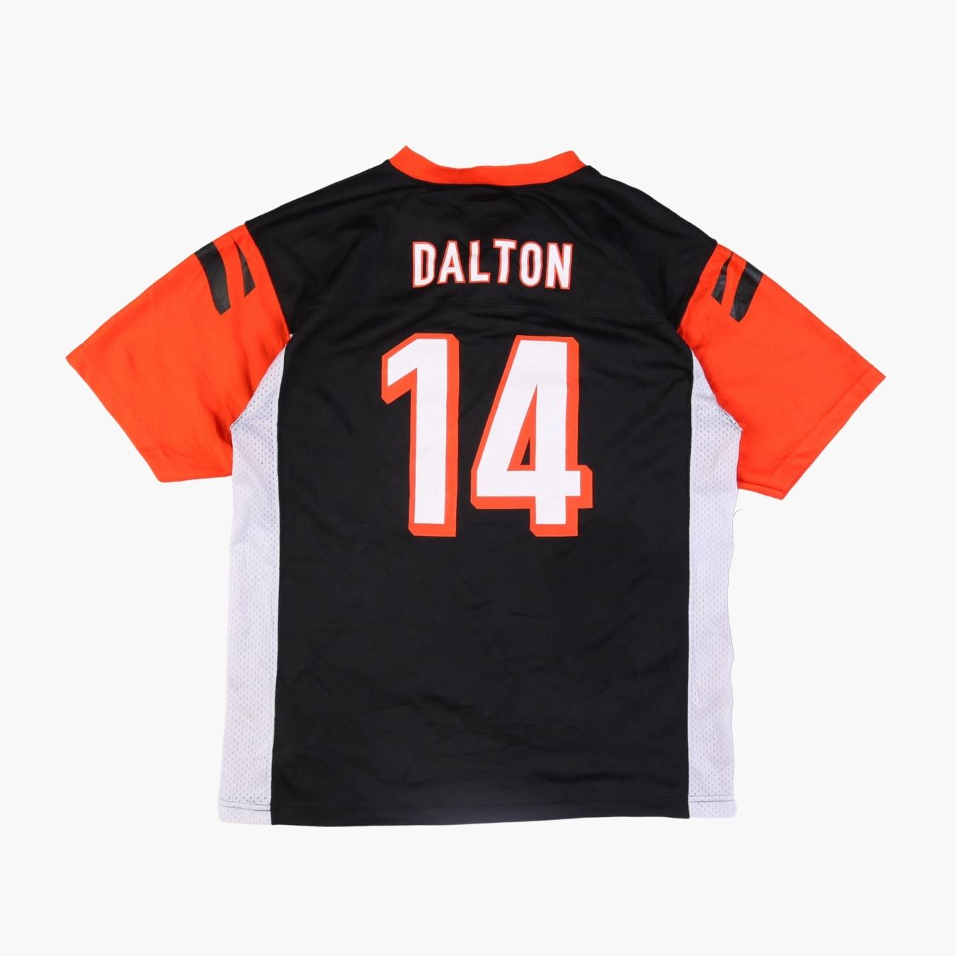 NFL On Field Jersey Womens Large Cincinnati Bengals #18 Dalton Orange Black