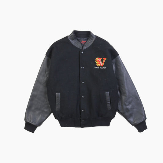 Vintage 'Vaughan Hockey' Varsity Bomber Jacket - American Madness