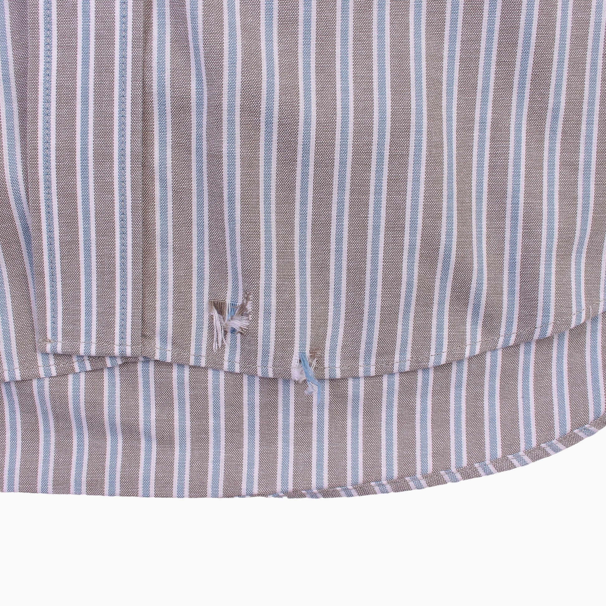 Vintage Shirt - Blue and Grey Stripe - American Madness