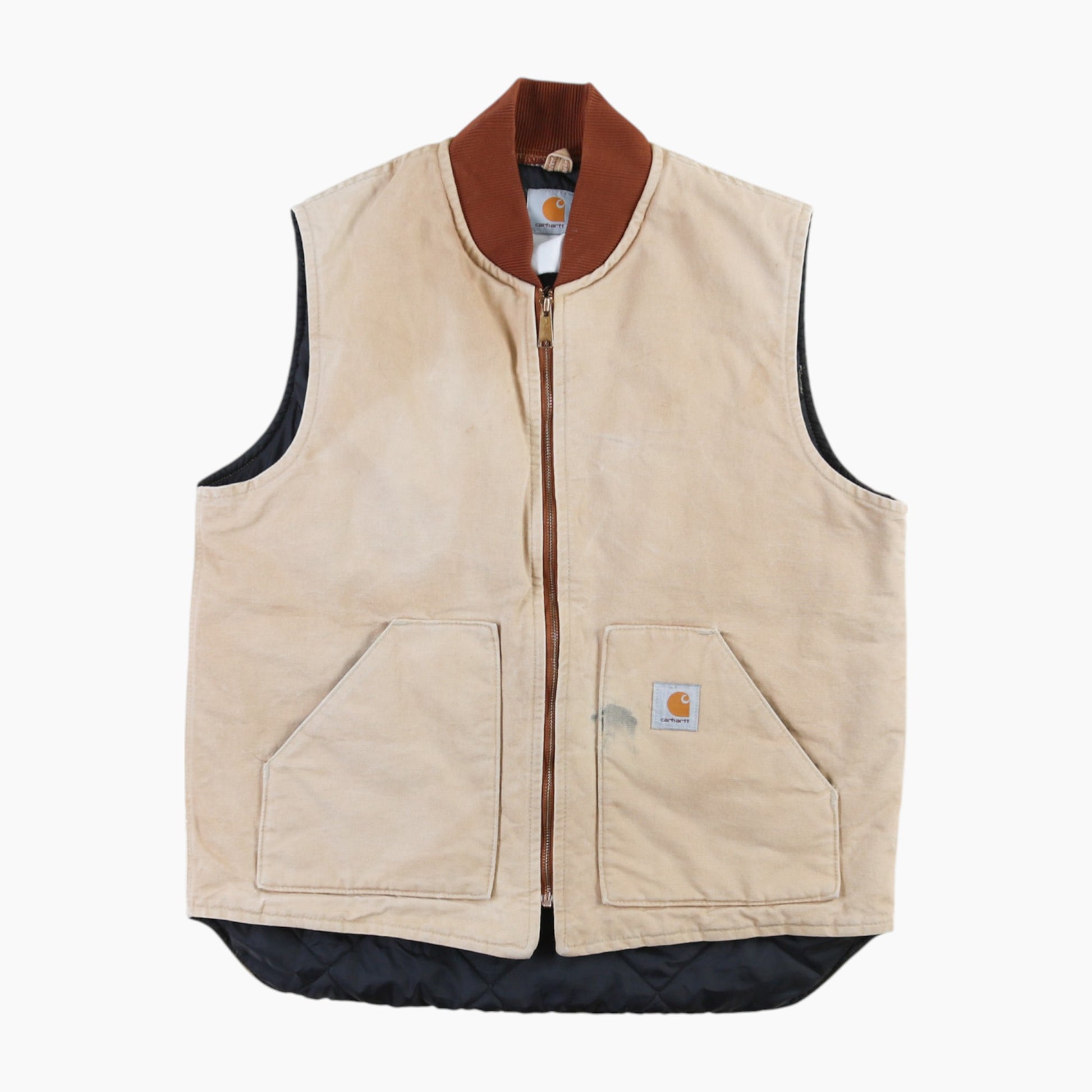 Lined Vest - Beige