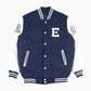 Vintage Varsity 'E' Bomber Jacket - Navy