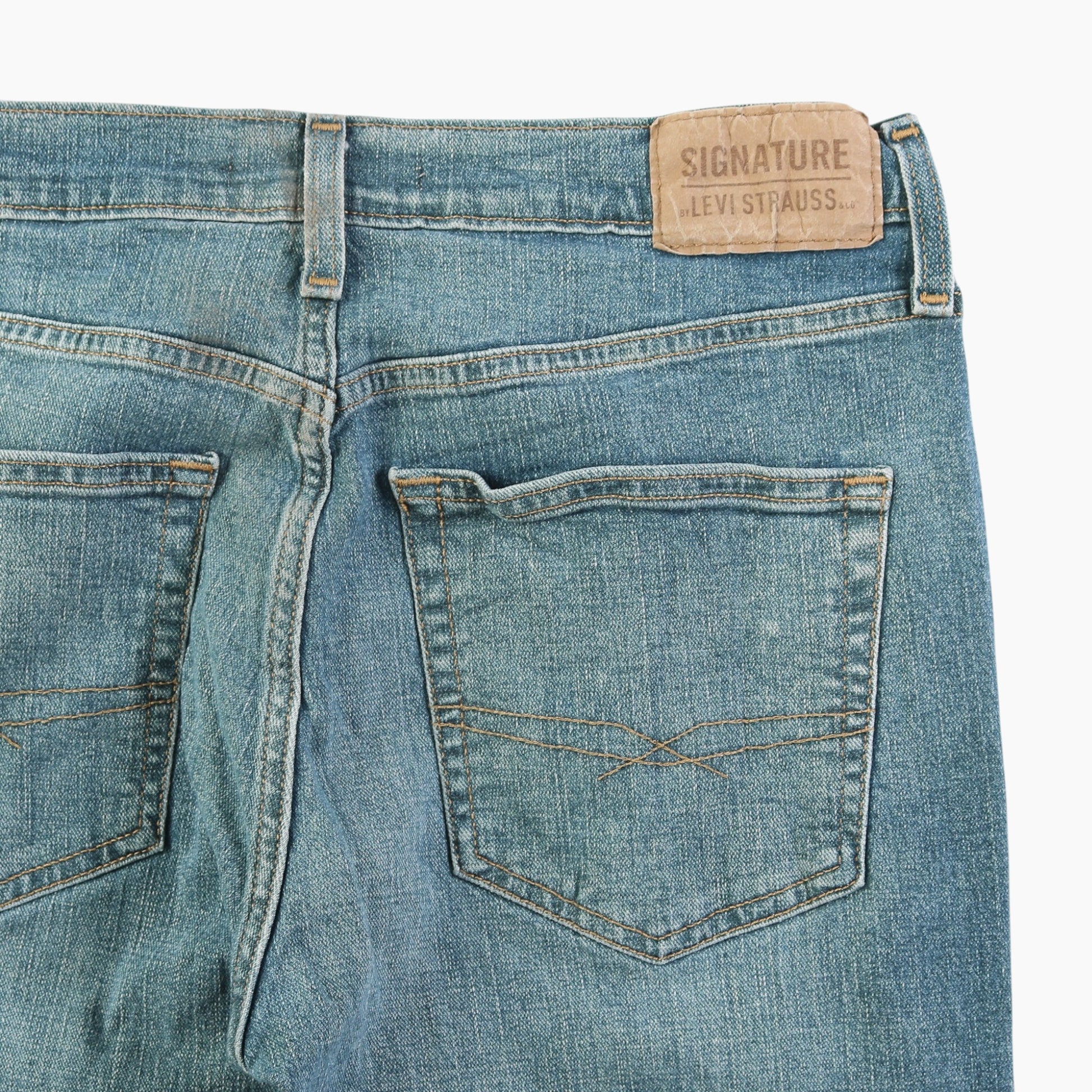 Vintage Signature Straight Jeans - Denim 32/34