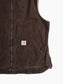 Lined Vest - Brown