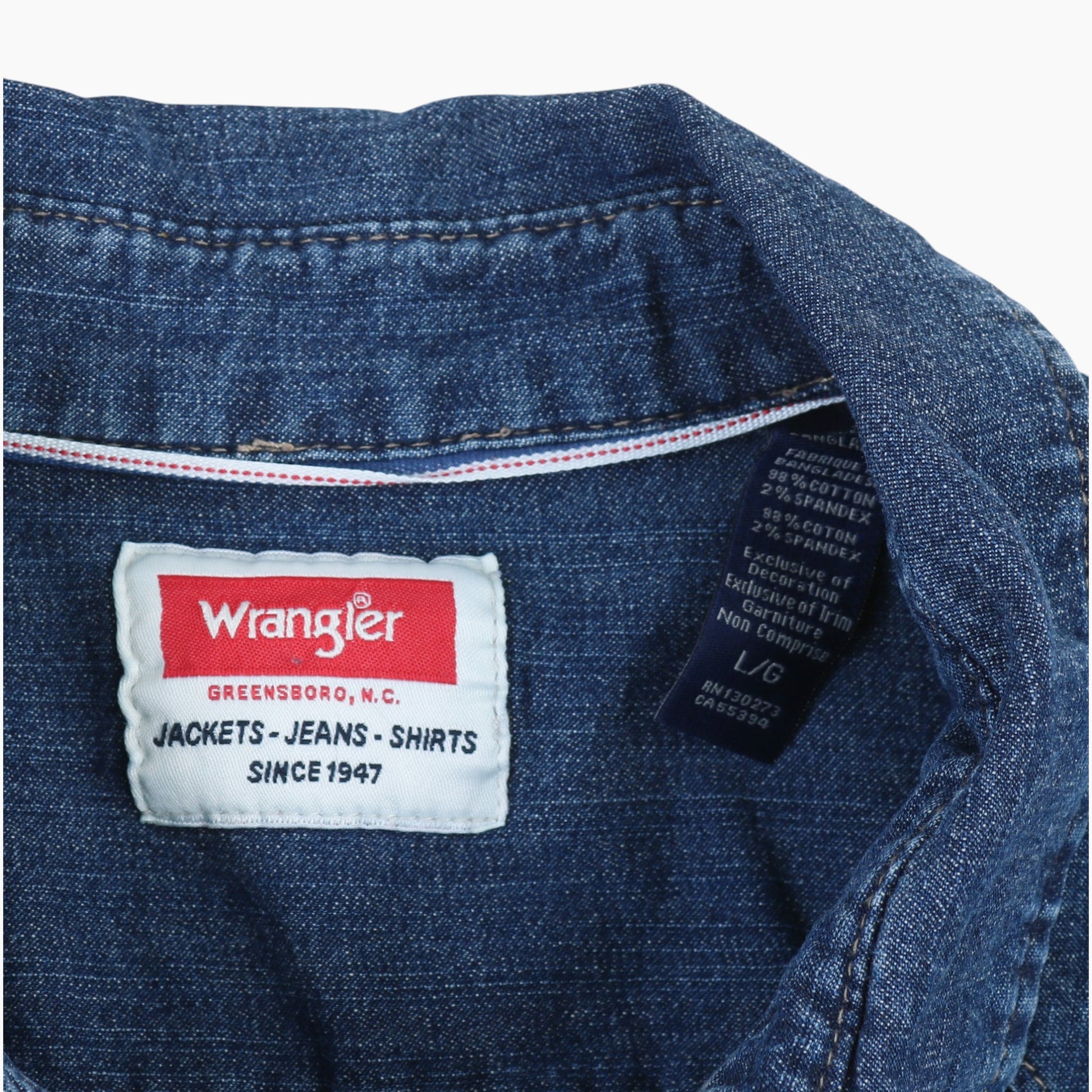 Western Denim Shirt - Blue