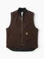Lined Vest - Brown