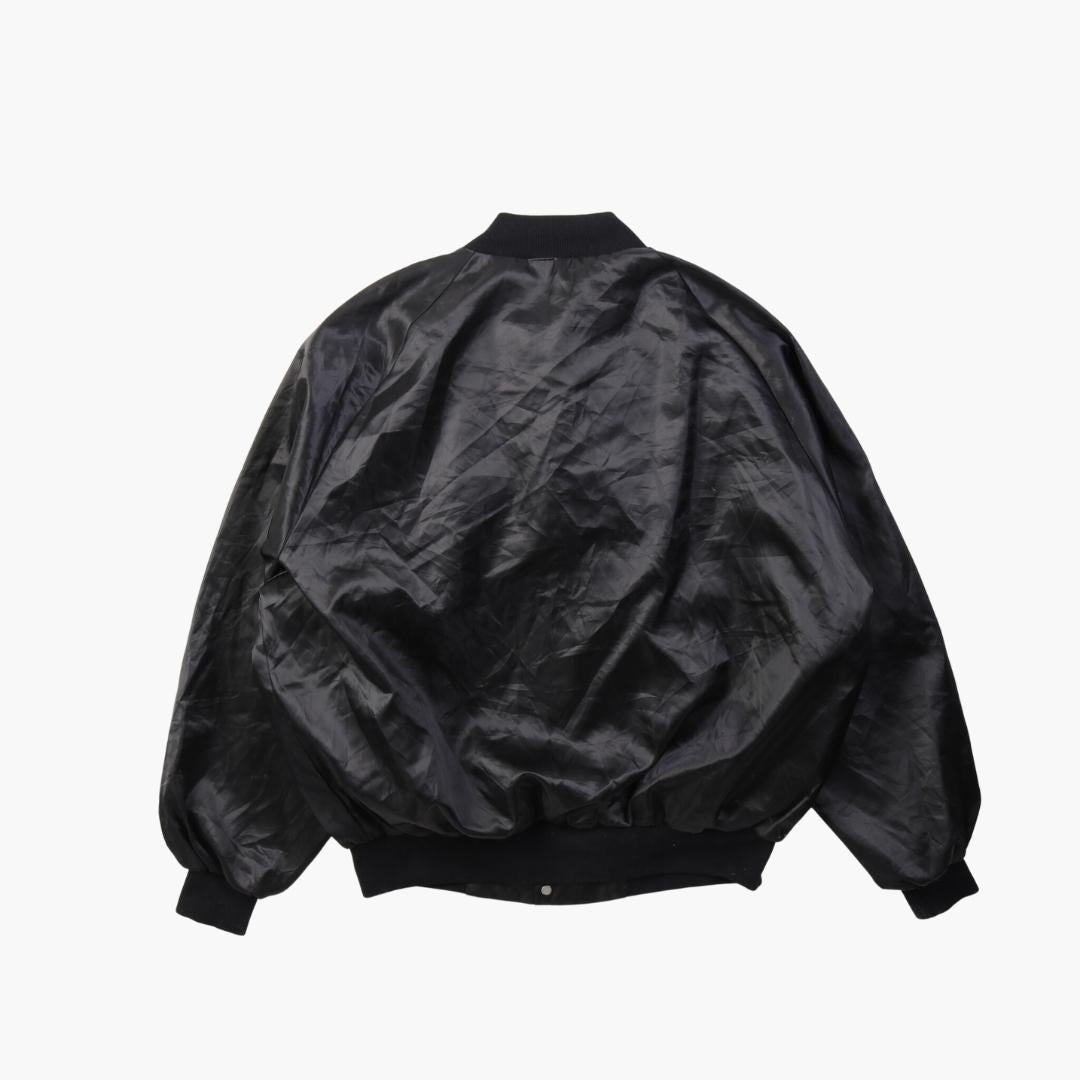 Vintage 'Safety First' Satin Bomber Jacket - American Madness