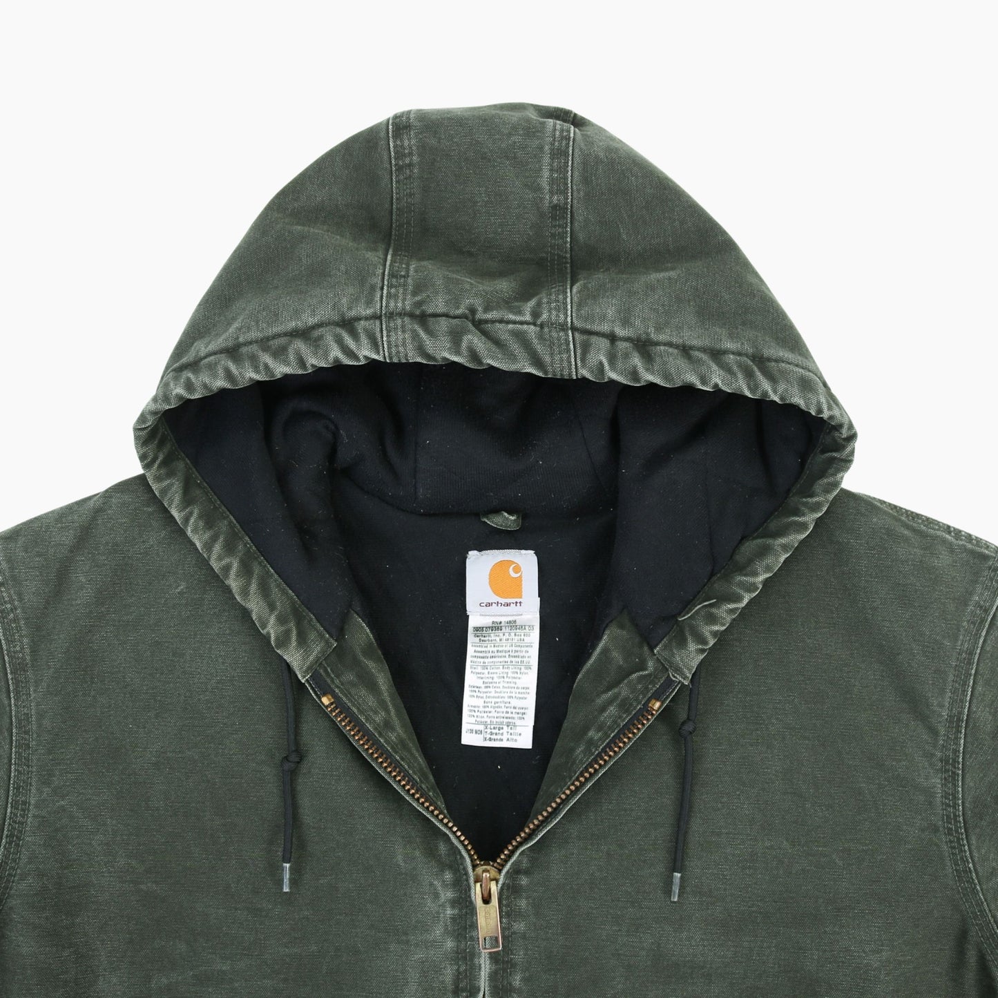 Active Hooded Jacket - Washed Green