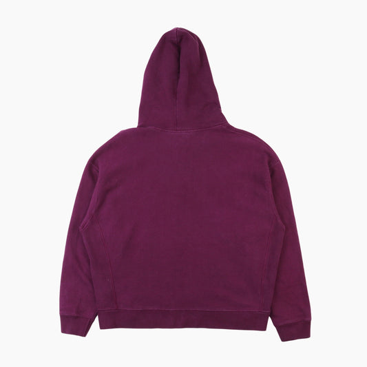 Embroidered Hooded Sweatshirt - Maroon