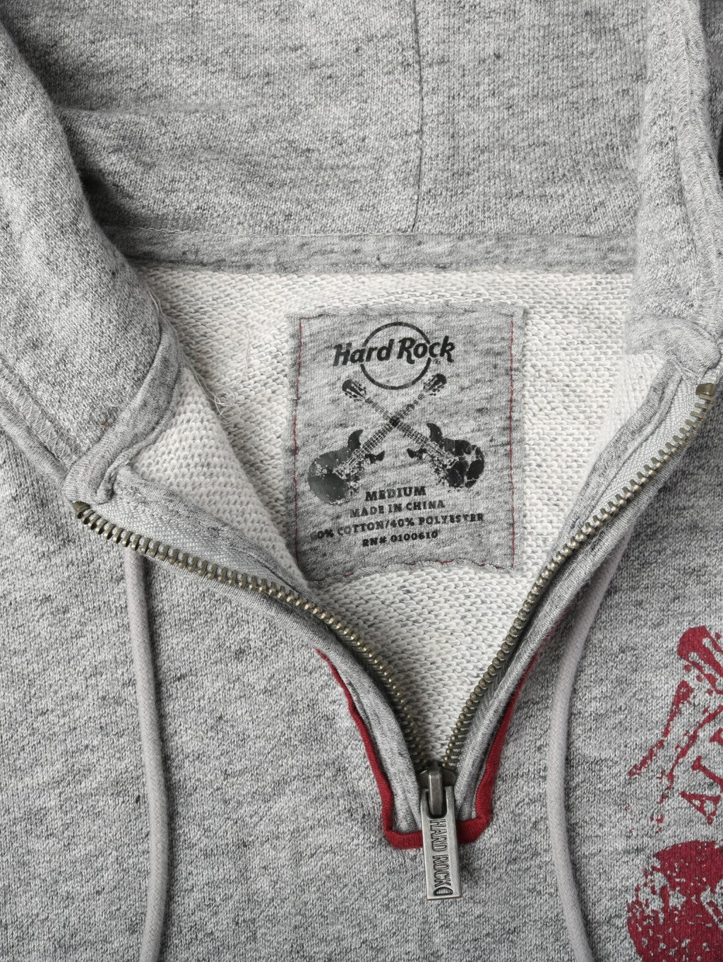 Hard Rock 'Orlando' Hooded Sweatshirt - Grey