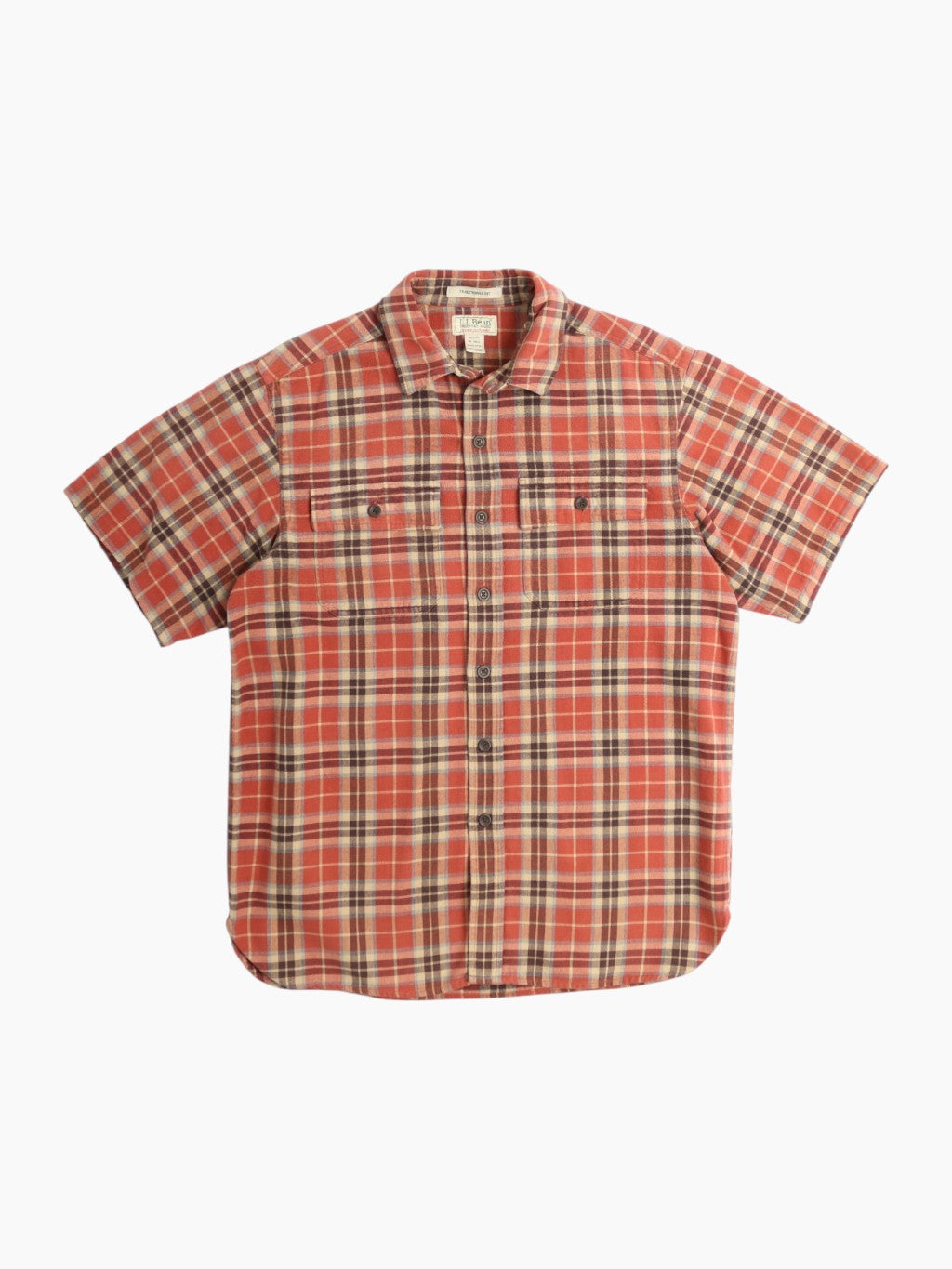 Vintage Flannel Shirt - Red Check