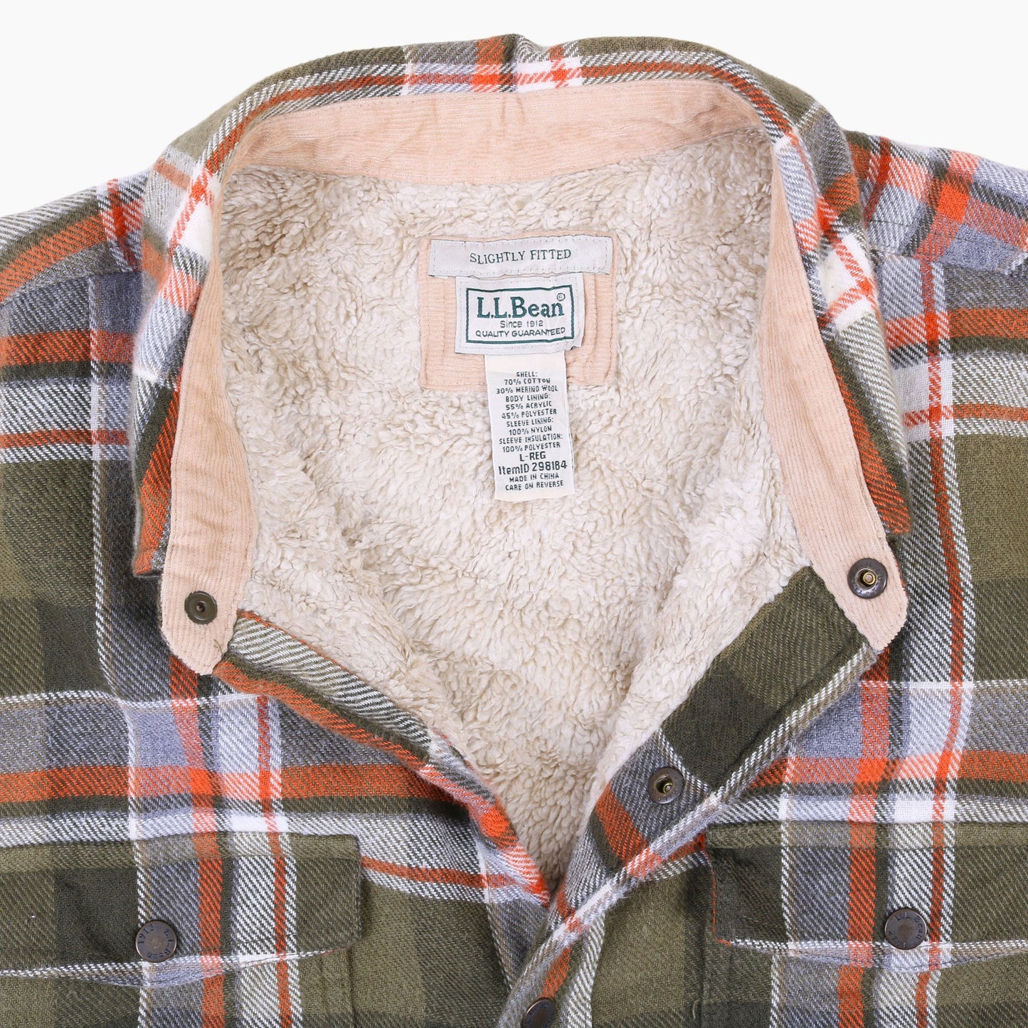 Vintage Flannel Overshirt - Green Check