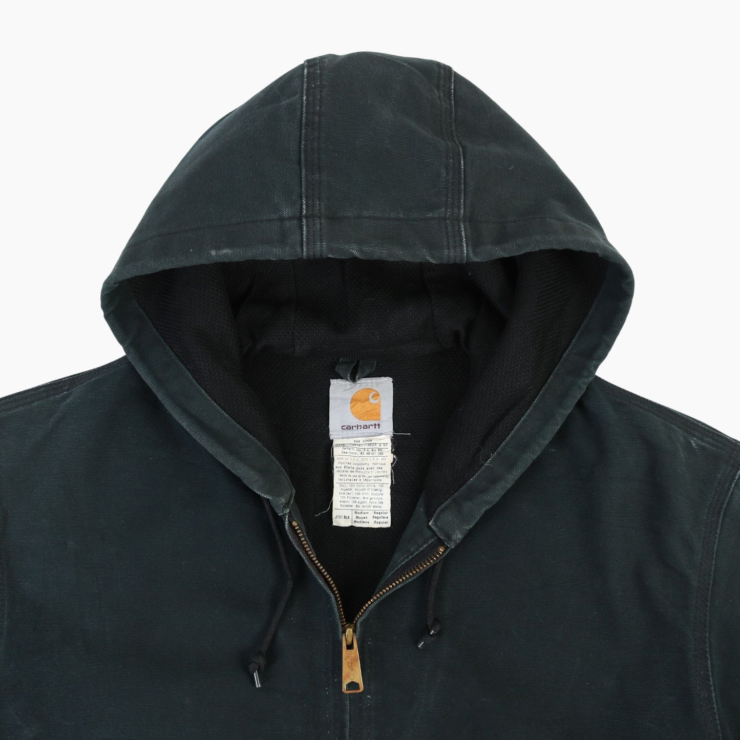 Active Hooded Jacket - Washed Black