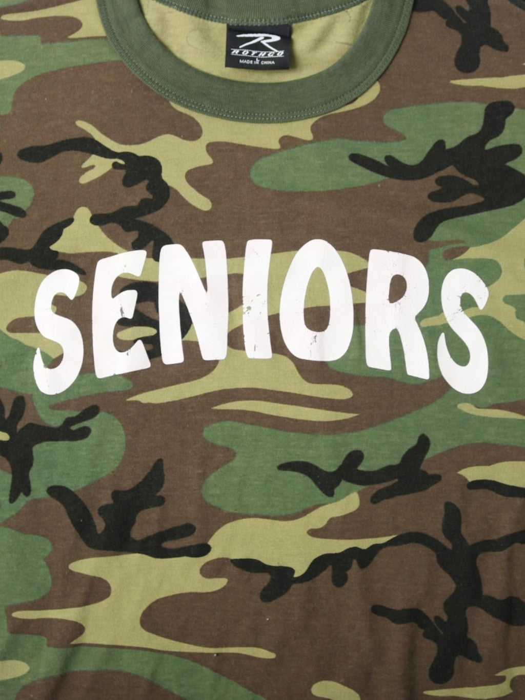 'Seniors' Woodland Camouflage T-shirt