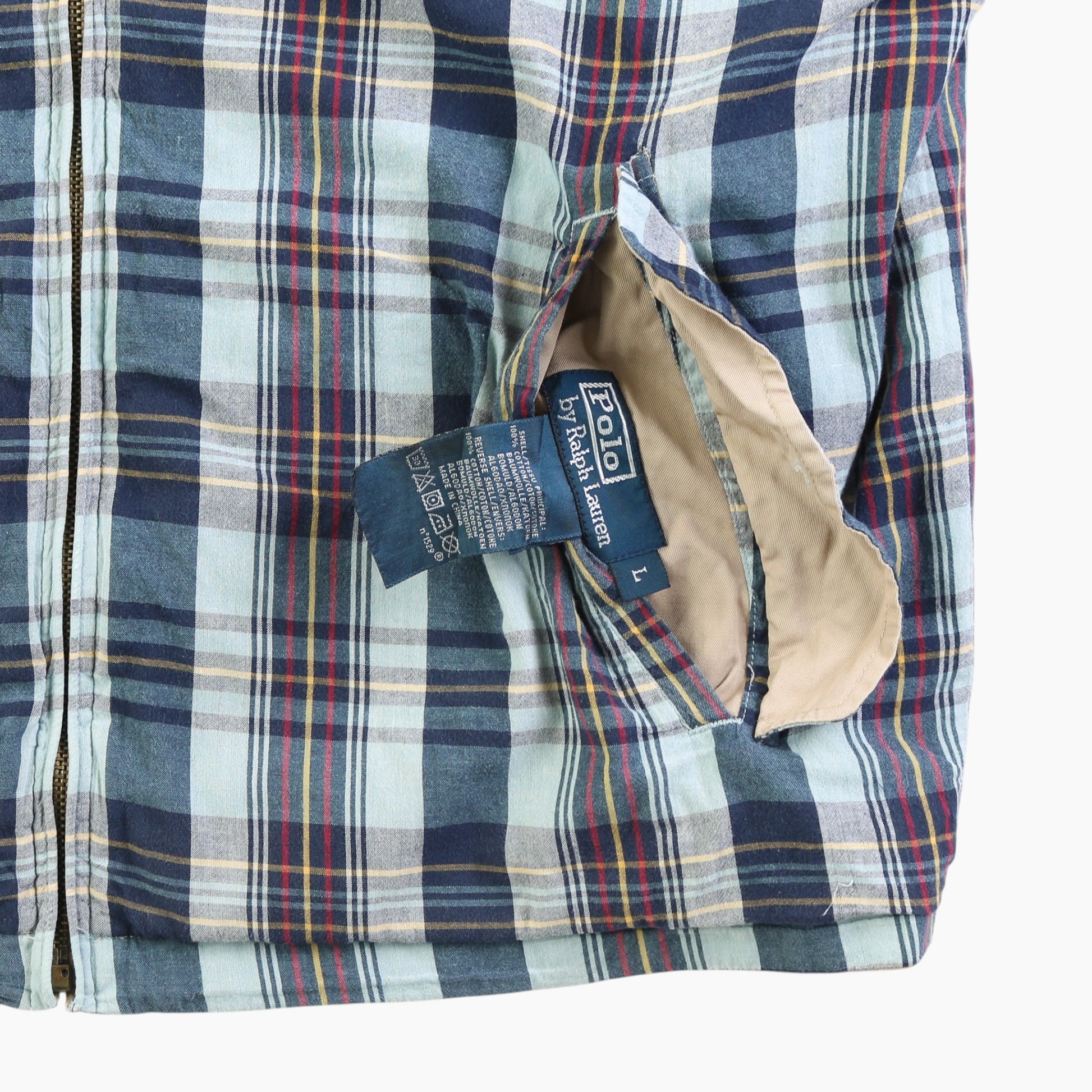 Vintage Reversible Harrington Jacket - Checkered