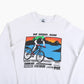 'Bar Harbor, Maine Cycling' Sweatshirt - White