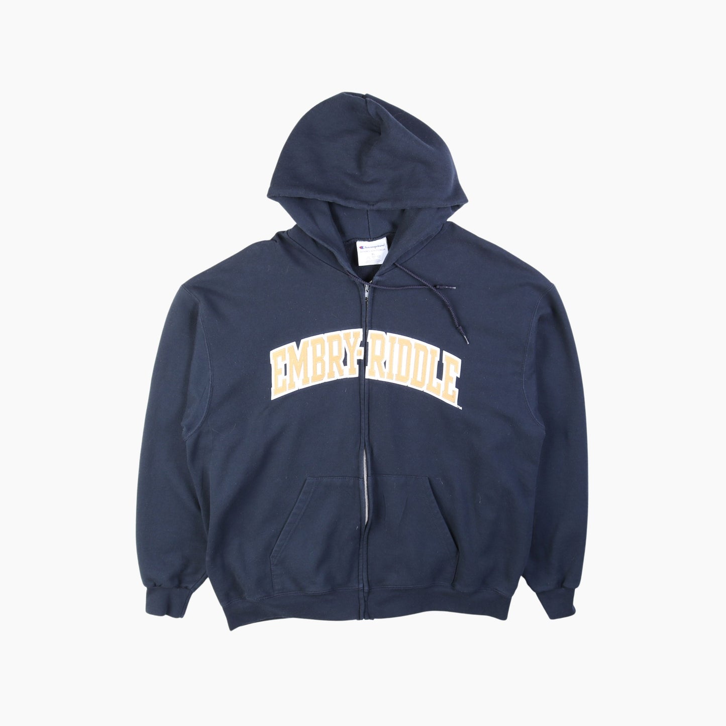 Vintage 'Embry-Riddle' Champion Hooded Sweatshirt - American Madness