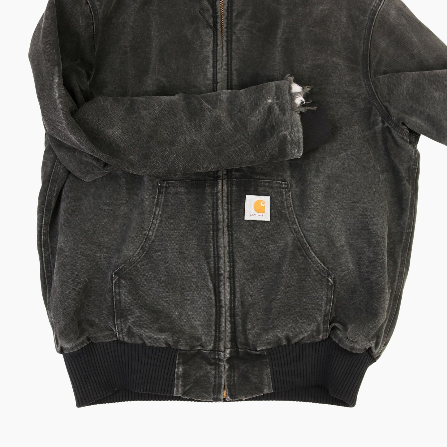 Active Hooded Jacket - Washed Black