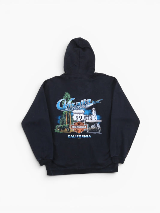 'Visalia' Hooded Sweatshirt - Black