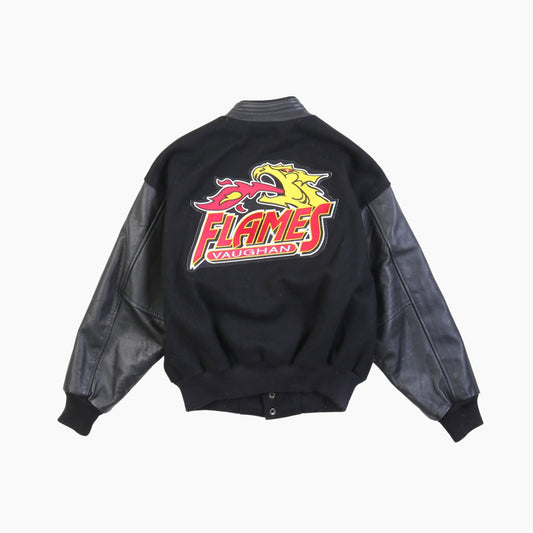 Vintage 'Vaughan Hockey' Varsity Bomber Jacket - American Madness